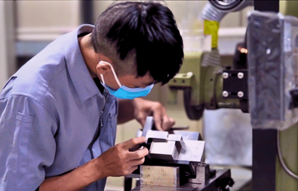 How precision mold components are processed image